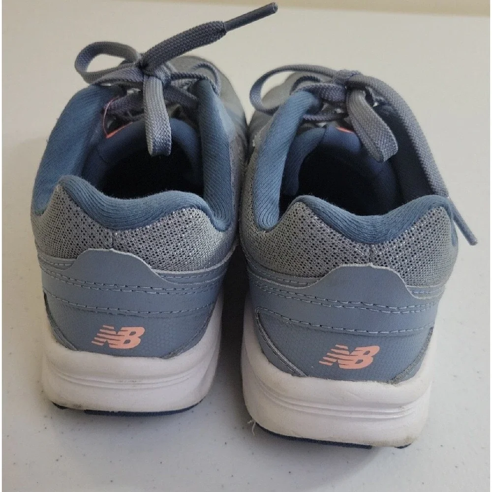 New Balance 496v3 Walking Shoes Cush+ Comfort Athletic Sneakers Blue Pink Sz 8